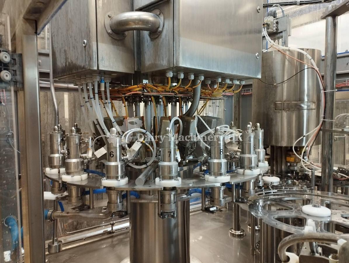 Used AVE UNIBLOCK 16/164 PET Bottle Filler Rinser, Filler and Caper