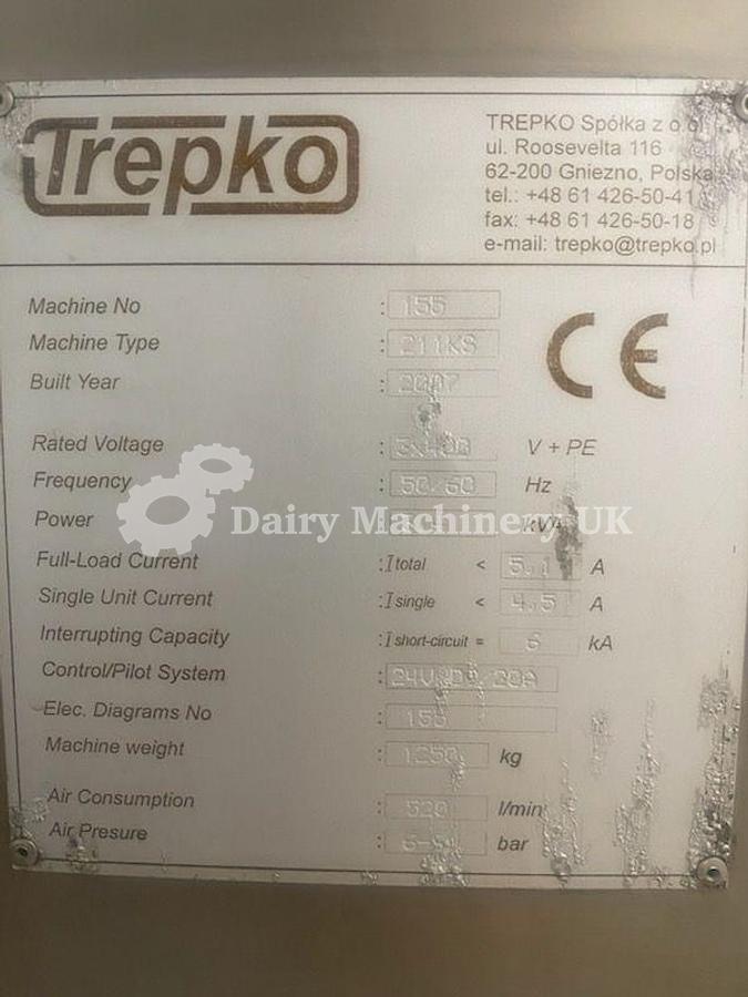 Used Trepko 211KS Cup Filler 95&75mm