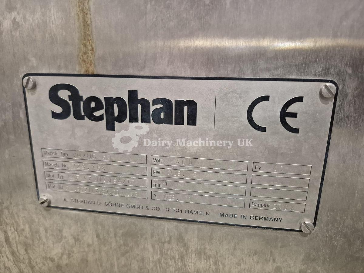 Used STEPHAN VM/HC 60 COOKER AND CUTTINING MACHINE