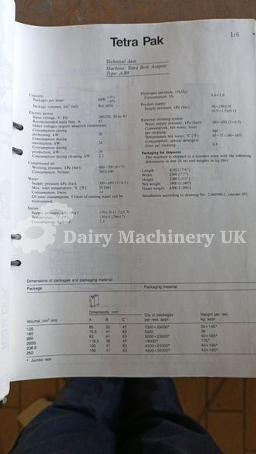 Used Tetra Pak TBA 9 200ml Slim
