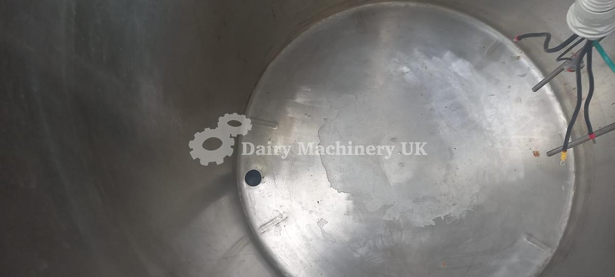 Used Milk Batch pasteuriser 600 L New with control panel and chart recorder