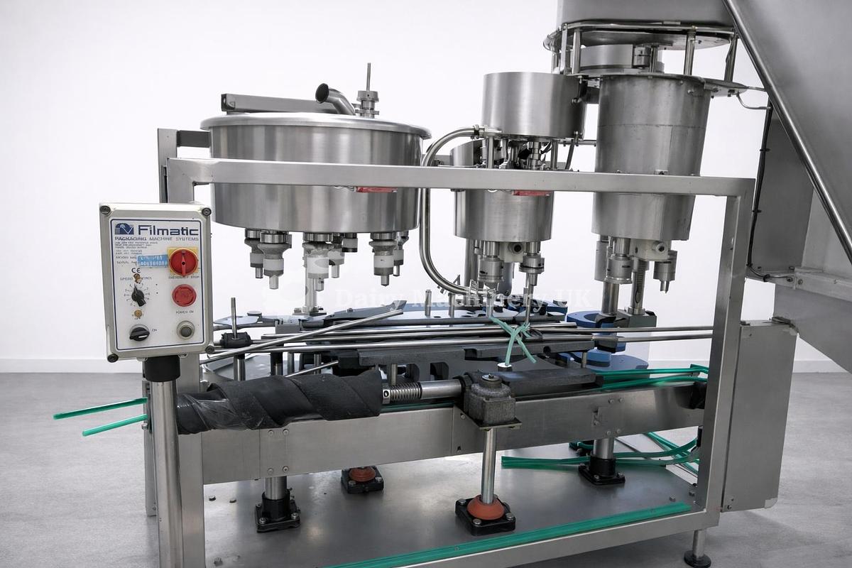 Used Filmatic 8/3 Bottler Filler
