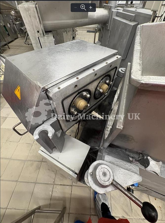 Used Continuous Butter Churn Nagema 2500 kg/hr with Bulk Packer for 5-25kg Butter Blocks