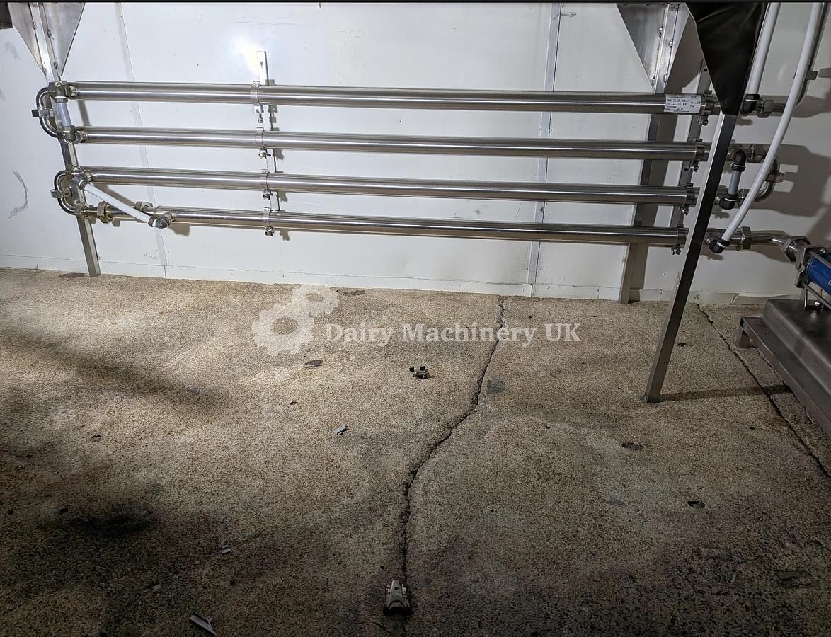 Used Tube In Tube Cooler/Heater Heat Exchanger with Mono Pump For Viscous Products 