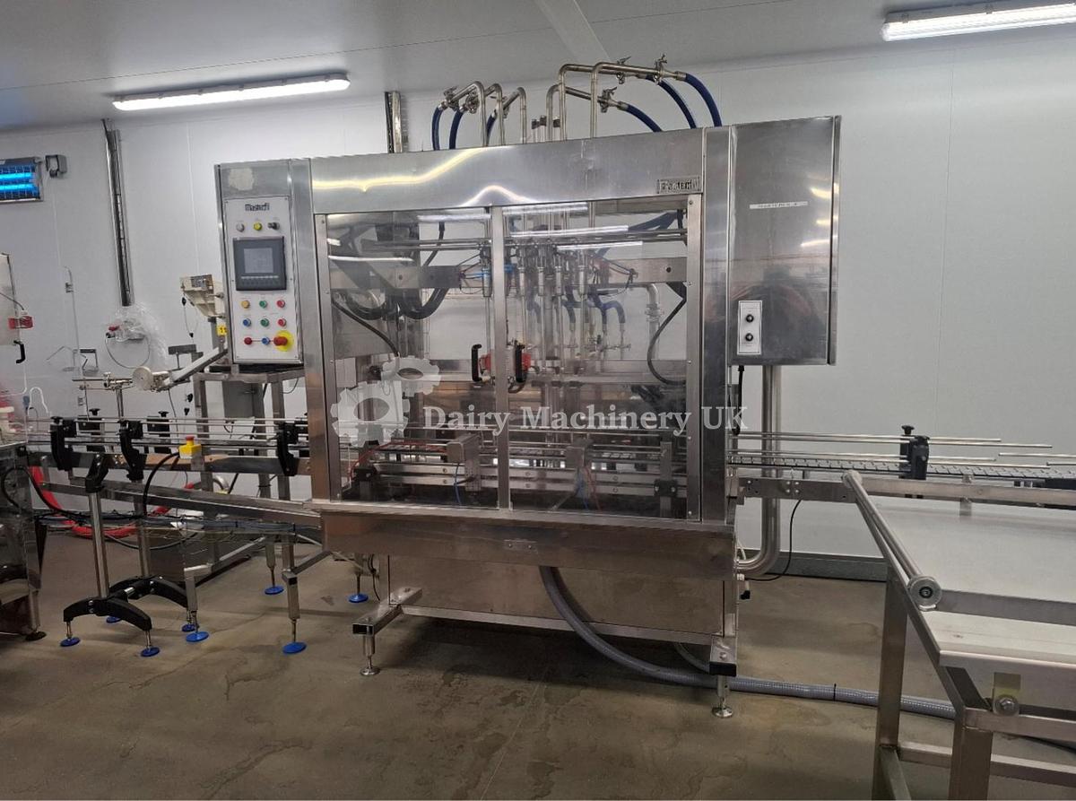 Used Masterfill 6 Head Filler S500 from 25 ml to 2000 ml 