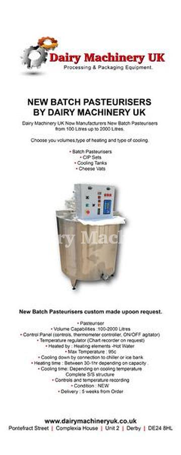 New Batch Pasteurisers