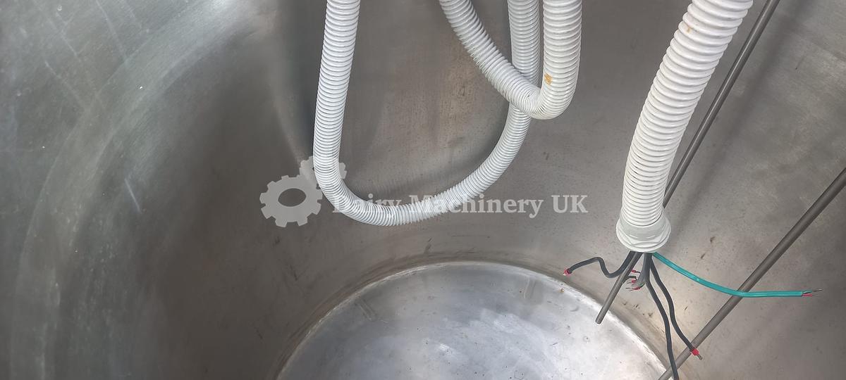 Used Milk Batch pasteuriser 600 L New with control panel and chart recorder