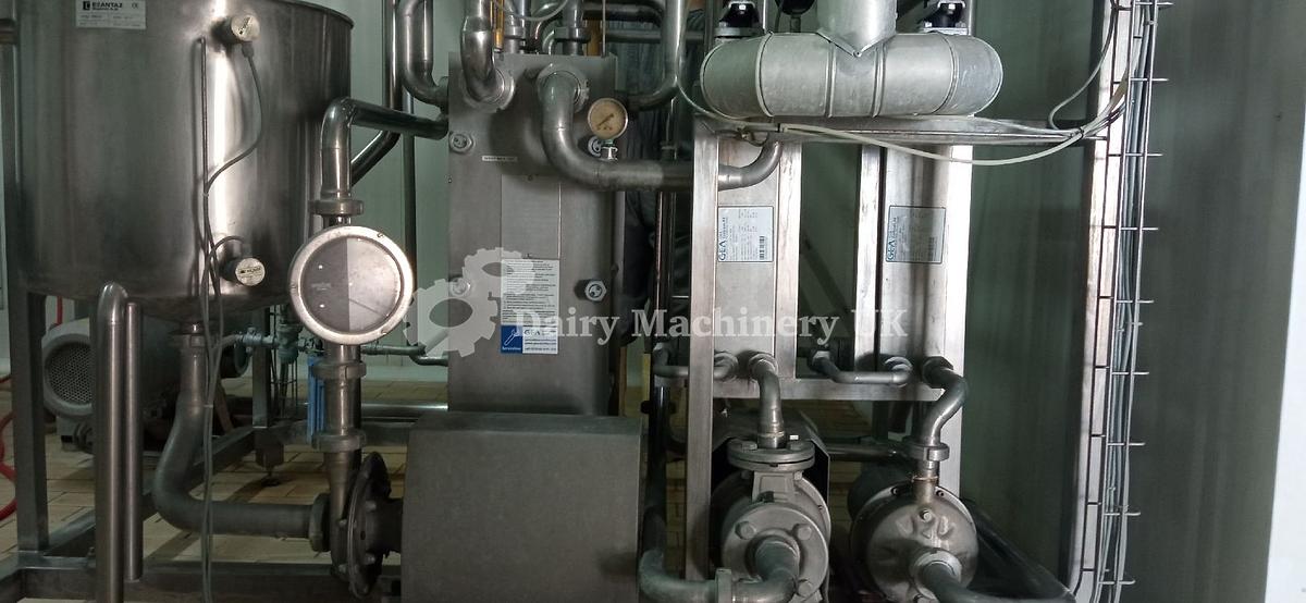 Used Milk Pasteurisation Set With Seital Separator 2000-3000 L/h