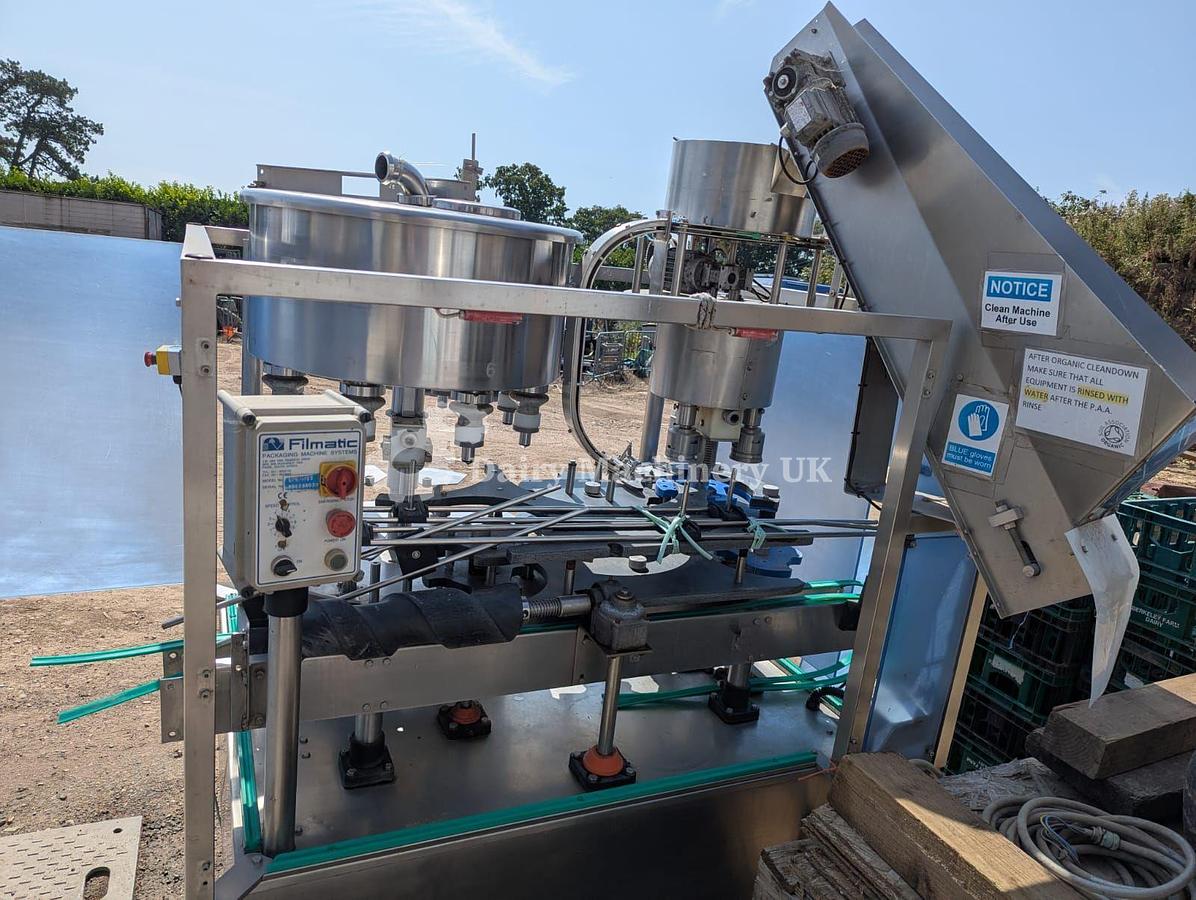 Used Filmatic 8/3 Bottler Filler