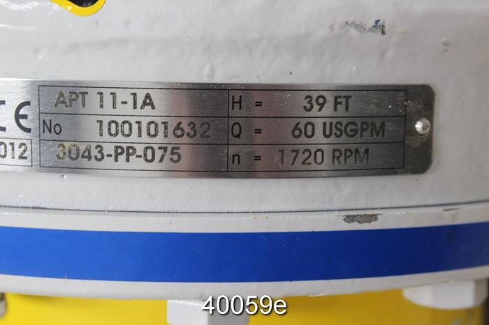 Unused Sulzer APT11-1A Pump, Unused #40059