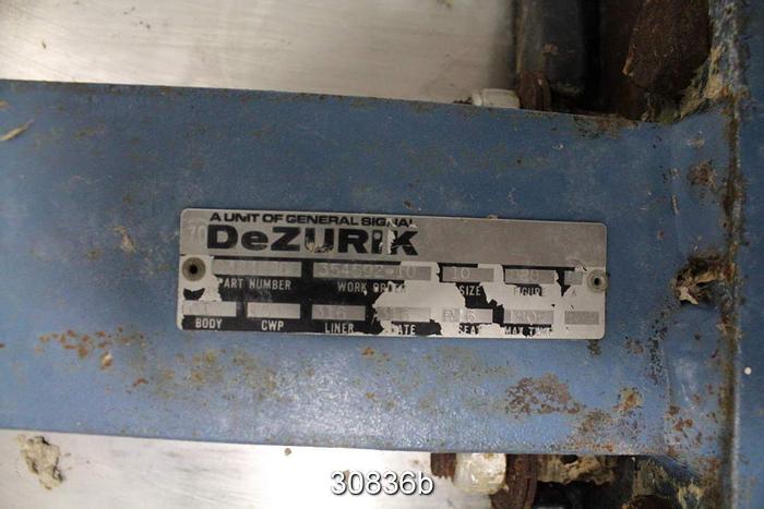 Used Dezurik 10" Air Operated Knife Gate Valve #30836