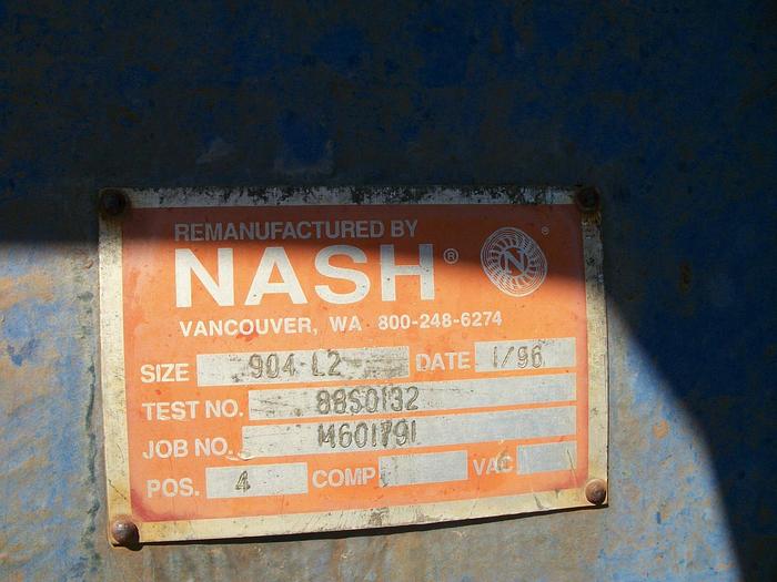Used NASH 904 L2 CAST IRON VACUUM PUMP