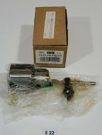 *PREOWNED* JACOBS Drill Chuck 34-02 0-1/2" Capacity 2 Jacobs Taper Mount 14442