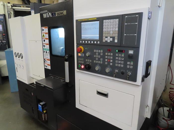 Used 2018 HYUNDAI WIA E200MC CNC Turning Center With Live Tooling ***Low Hours***