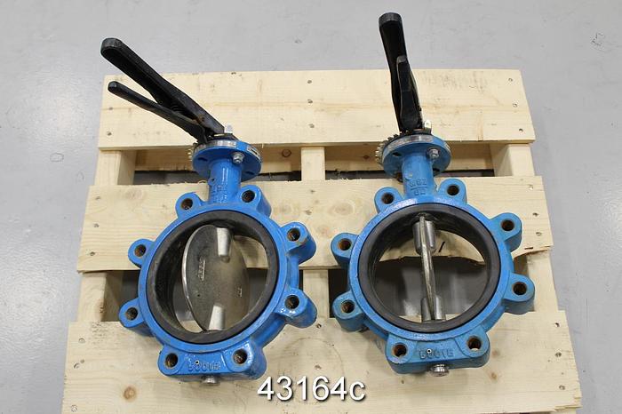 Used Max Seal Inc. 6" Hand Operated Butterfly Valves #43164