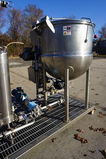 Used JC PARDO 100 GAL HORIZONTAL MIX & SCRAPE STEAM KETTLE #690C 100 GAL. HORIZONTAL MIX only @ AMERICA'S STEAM KETTLE HEADQUARTERS !