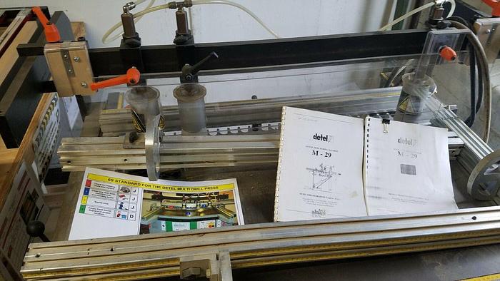 Used Detel Model M-29 Horizontal-vertical Boring Drilling Machine woodworking