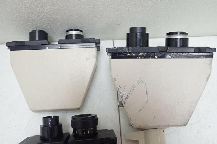 Used Lot of 4 Olympus Japan Binocular Optics Head Microscope Parts for BH2