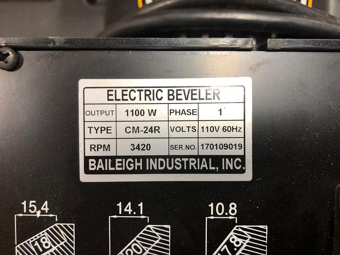 Used Baileigh Electric Plate and Pipe Beveler CM-060PR