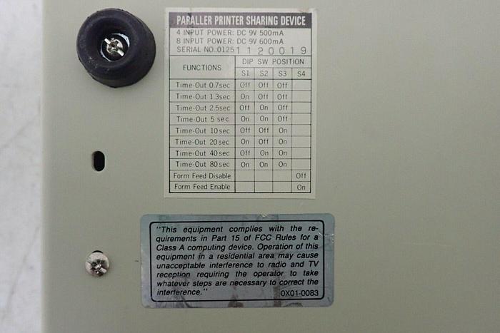 Used Auto Data Switch MP401B Parallel Printer Sharing Device