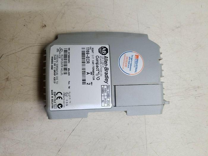 Used Allen-Bradley Compact I/O right end cap/terminator 1769-ECR,