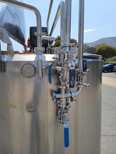 Used Tank, 600 Gallon, S/st, Jkt, Agit, OT/SB #C744155