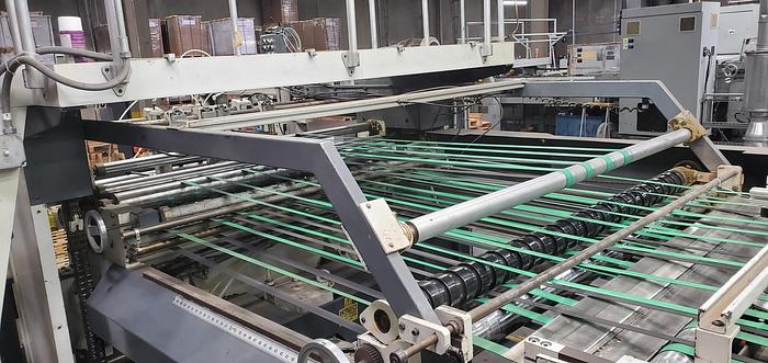 Used 57" (1.44M) MAXSON DFK DUAL ROTARY KNIFE SHEETER 2000