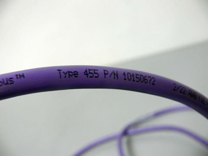 Used Lot of 3 - 3-way 5-pin Connectors w/ 4 Turck Profibus Type 455 Cables