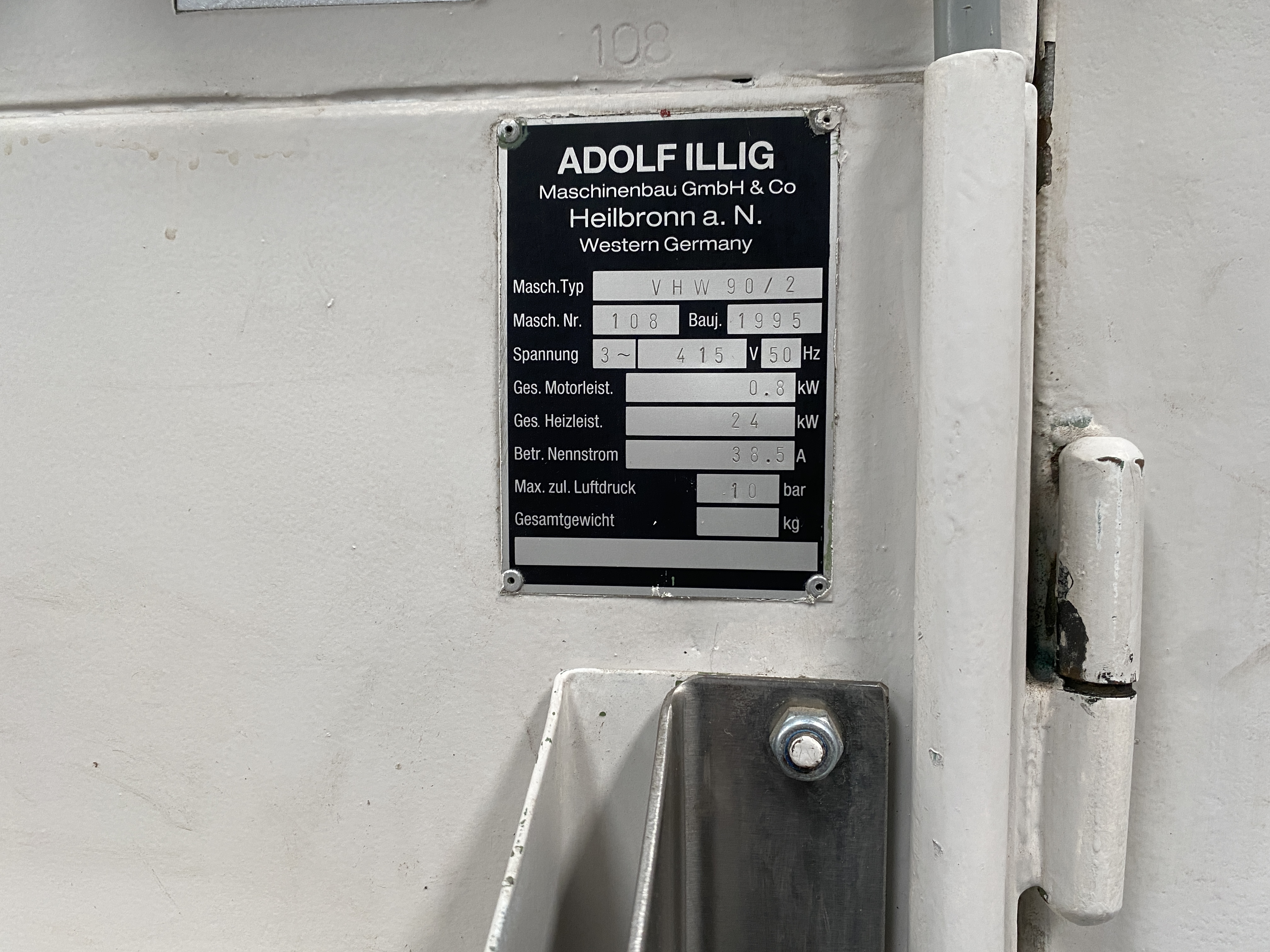 Usado 1995 Illig VHW 90/2