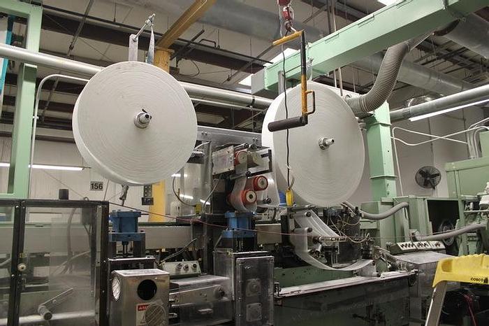 Used JOA SANITARY PAD LINE 9" REGULAR 250 FPM
