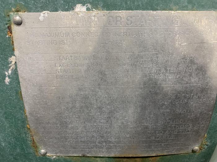 Used 500 HP BALDOR MOTOR