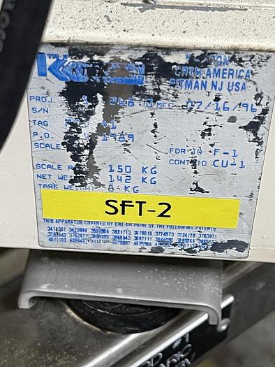 Used K-tron Soder 1.5” Stainless screw feeder