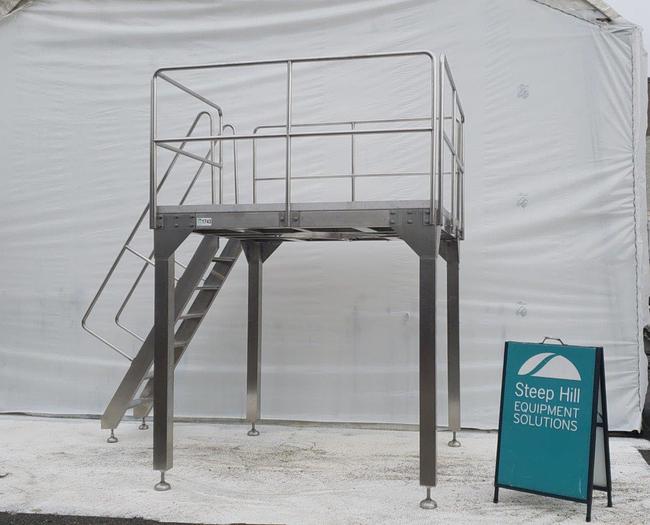 Used 6′ Stainless Steel Mezzanine