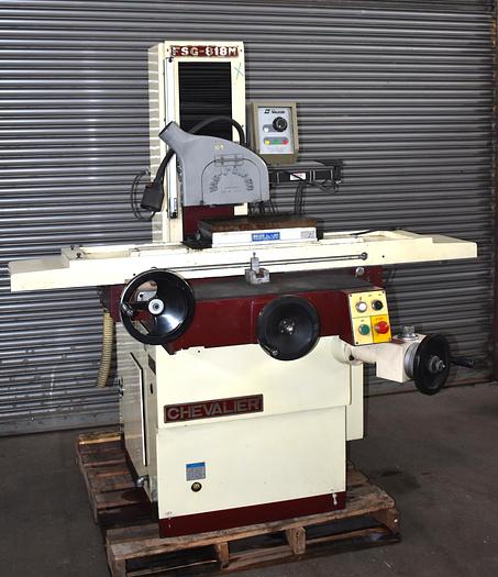 Used 8"x 18" CHEVALIER "FSG818M" MANUAL FEED HORIZONTAL-SPINDLE SURFACE GRINDER