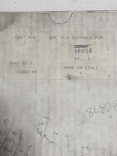 PAI 900020 FULLER 18518 MAINDRIVE GEAR (BR4)