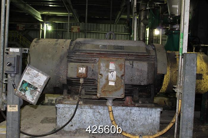 Used Toshiba 6DG300L1HH A/C Motor, 300 Hp, 1200 Rpm, 5010US Frame #42560