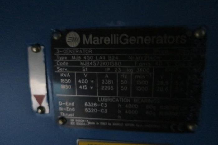 Usato 2011 MTU 12V4000 - 1650 KVA