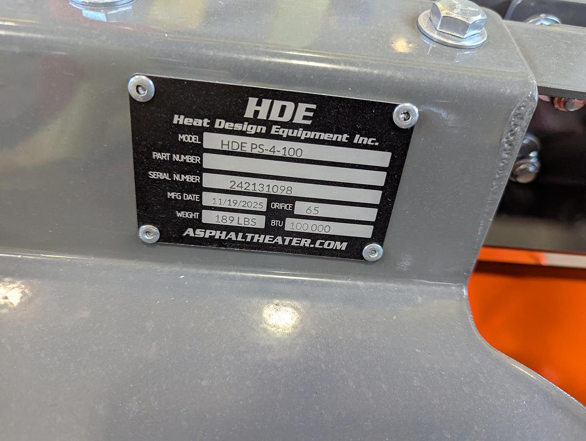 Used 2026 Heat Design Equipment 4' x 3' Infrared Asphalt Heater