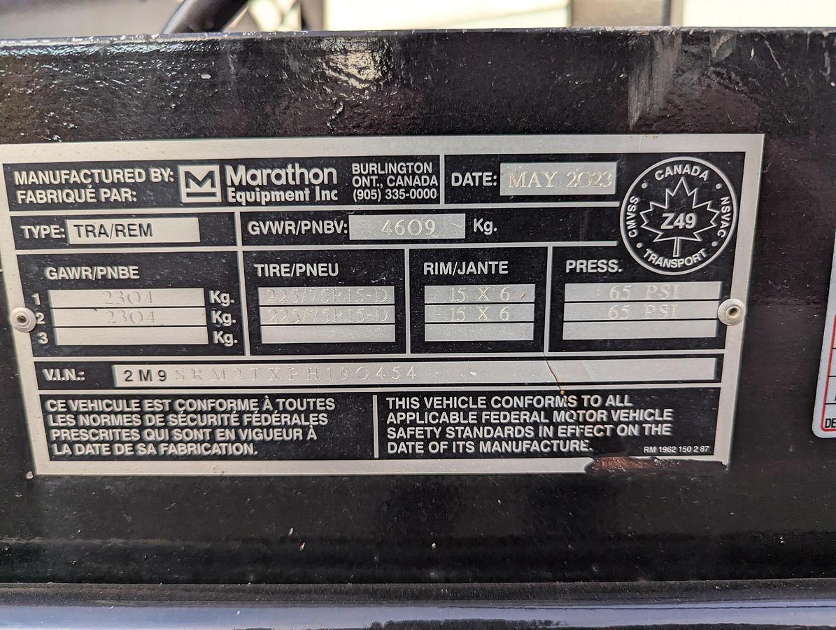 Used 2023 Marathon 250 Gallon Mastic Mixing Trailer (used)