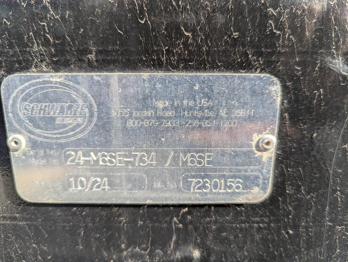 Used Demo / Used - 2024 Schwarze M6 Avalanche Mechanical Broom Sweeper (single engine)