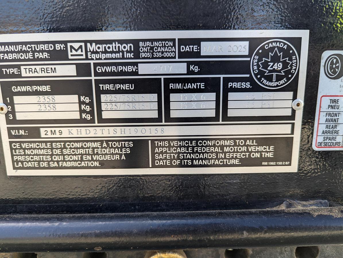 Used Crack Sealing Trailer - Marathon KERA270 BRE