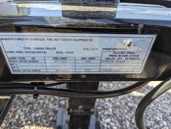 Used 2024 Heat Design Equipment Asphalt Recycling Trailer