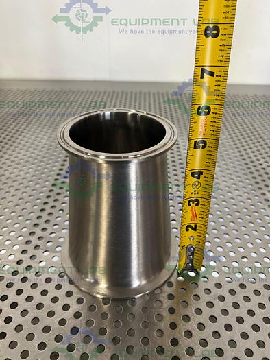 Used Stainless Steel Reducer  w/ 3" to 4" Sanitary Fittings