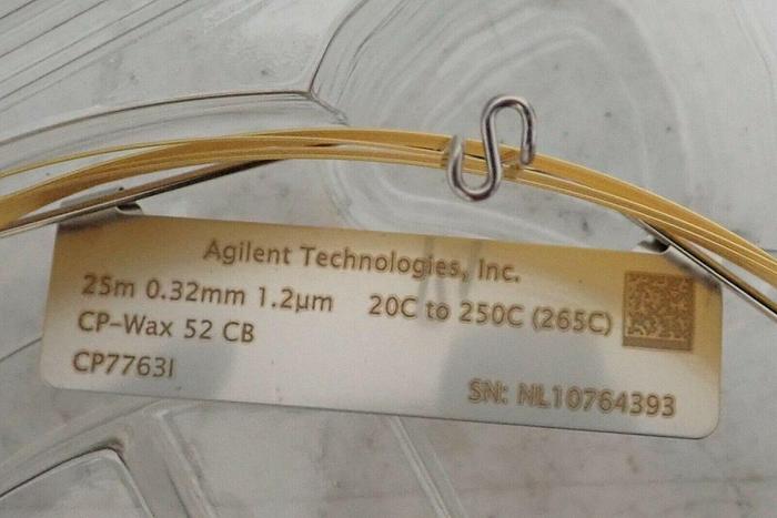 Used Agilent Technologies CP77631 CP-Wax 52 CB 25m 032mm 1.2µm GC Column