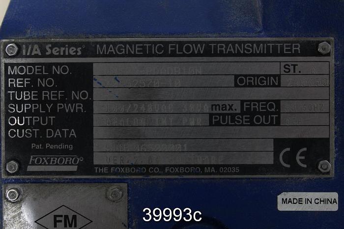 Used Foxboro Magnetic Flow Transmitter, Model IMT25-PDADB10N #39993