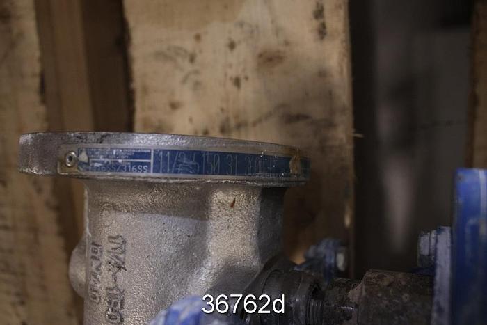 Used Neles Jamesbury 1 1/2 5150313600TT 1.5" Ball Control Valve #36762