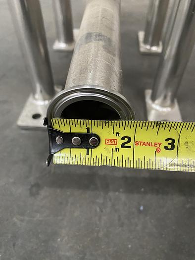 Used CUNO 16ZPB 16" Stainless Steel Cartridge Filter Housing 150 PSI @ 300 °F