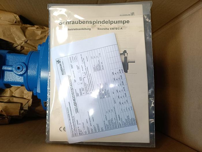 Schraubenspindelpumpe, EMTEC-A20R46-W110221, 100bar, 29L/min, Allweiler, neu