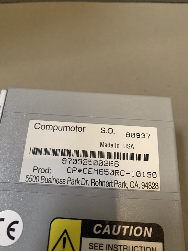 Used Parker Compumotor CP*OEM650RC-10150