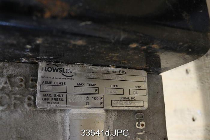 Used Flowserve 8-BX-L1111A1V0NZ 8" Air Operated Butterfly Valve #33641